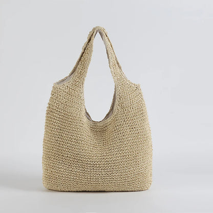 SEAFOAM STRAW TOTE BAG