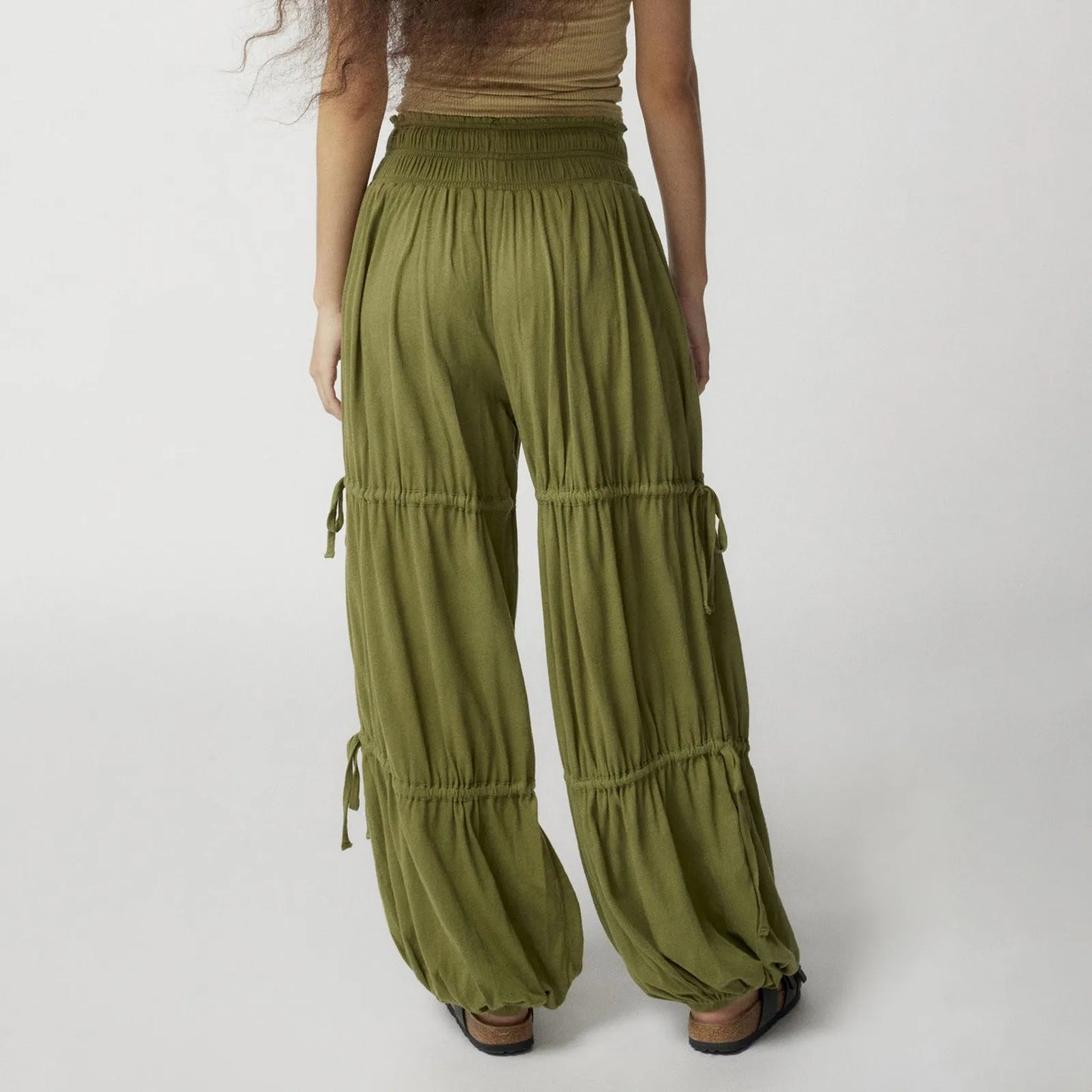 TULUM CLINCHED COTTON PANTS